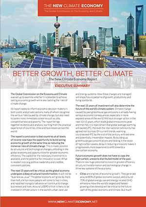 New Climate Economy Report